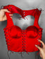 Cupid's heart corset top