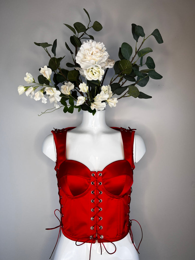Cupid's heart corset top