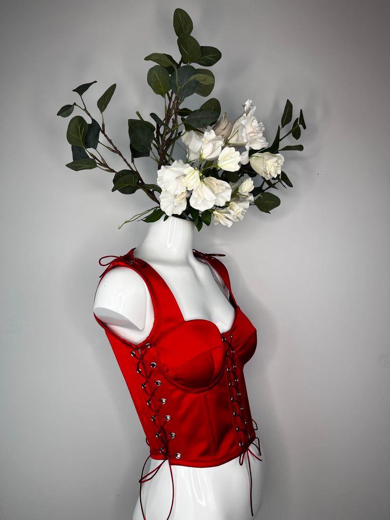 Cupid's heart corset top